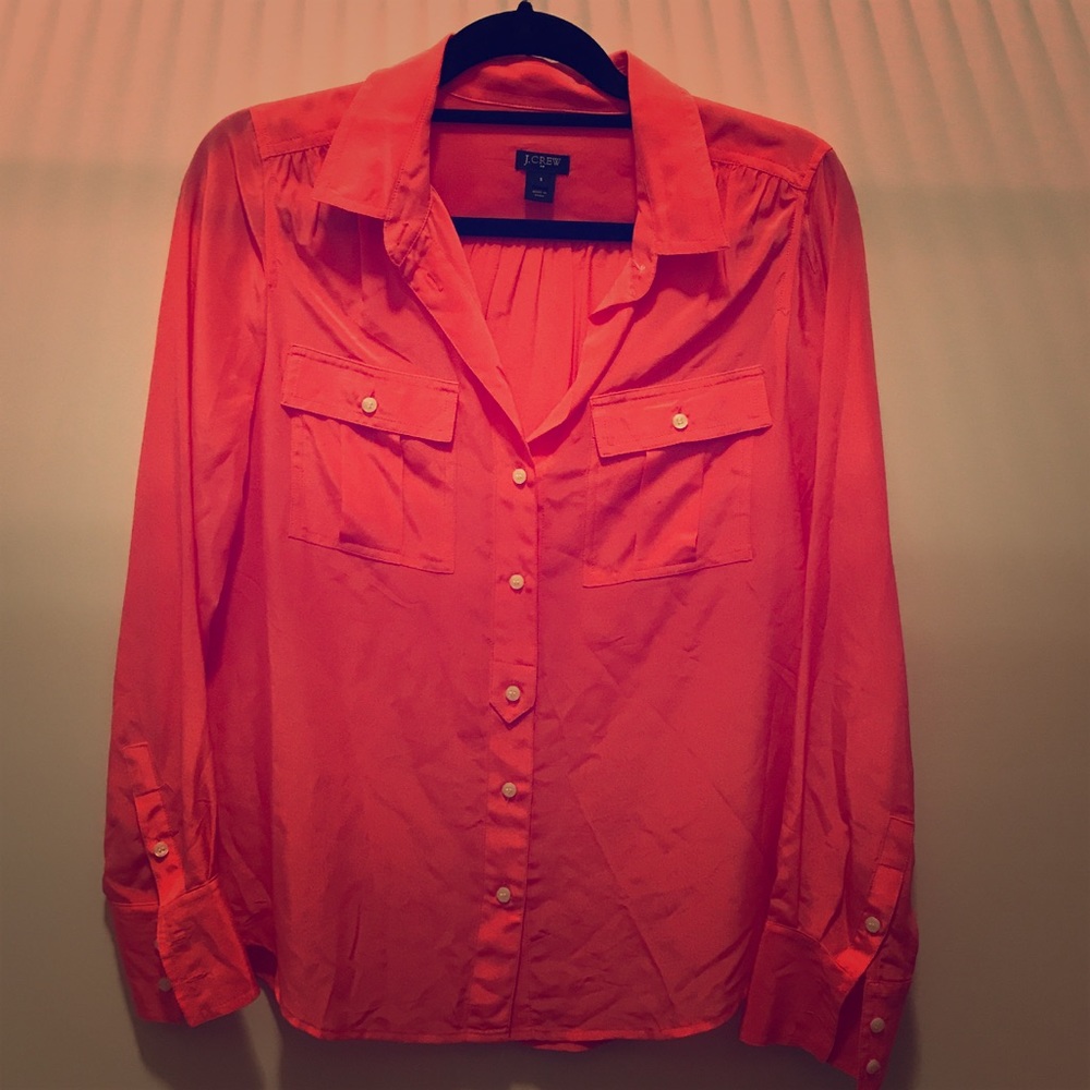 Pink J. Crew Blouse